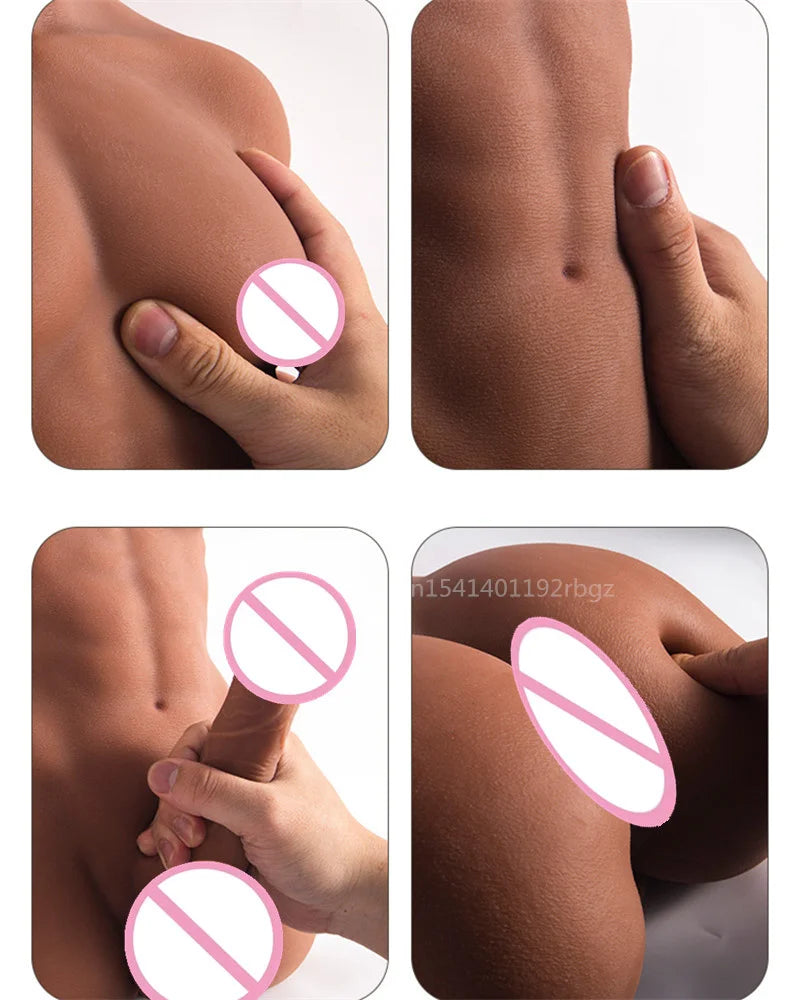 Realistic Male Torso for Women Men Gay Adult Masturbation Supplies Muscle Man Big Penis Sex Doll Toy Anal Dildo Buttplug Sexshop