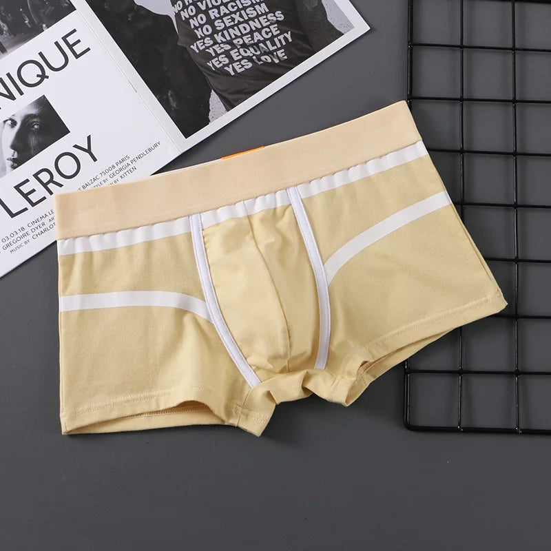 Men Panties Cotton Boxer Shorts Mens Boxers Breathable U Convex Male Underpants