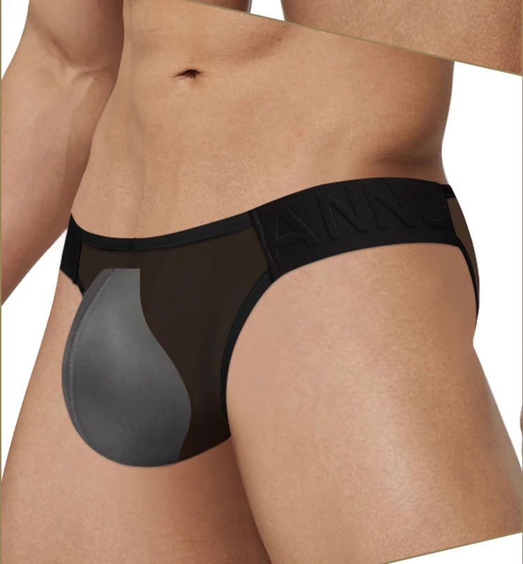 CMENIN Sexy Underwear for Men Transparent Mesh Slip Bikini Men&