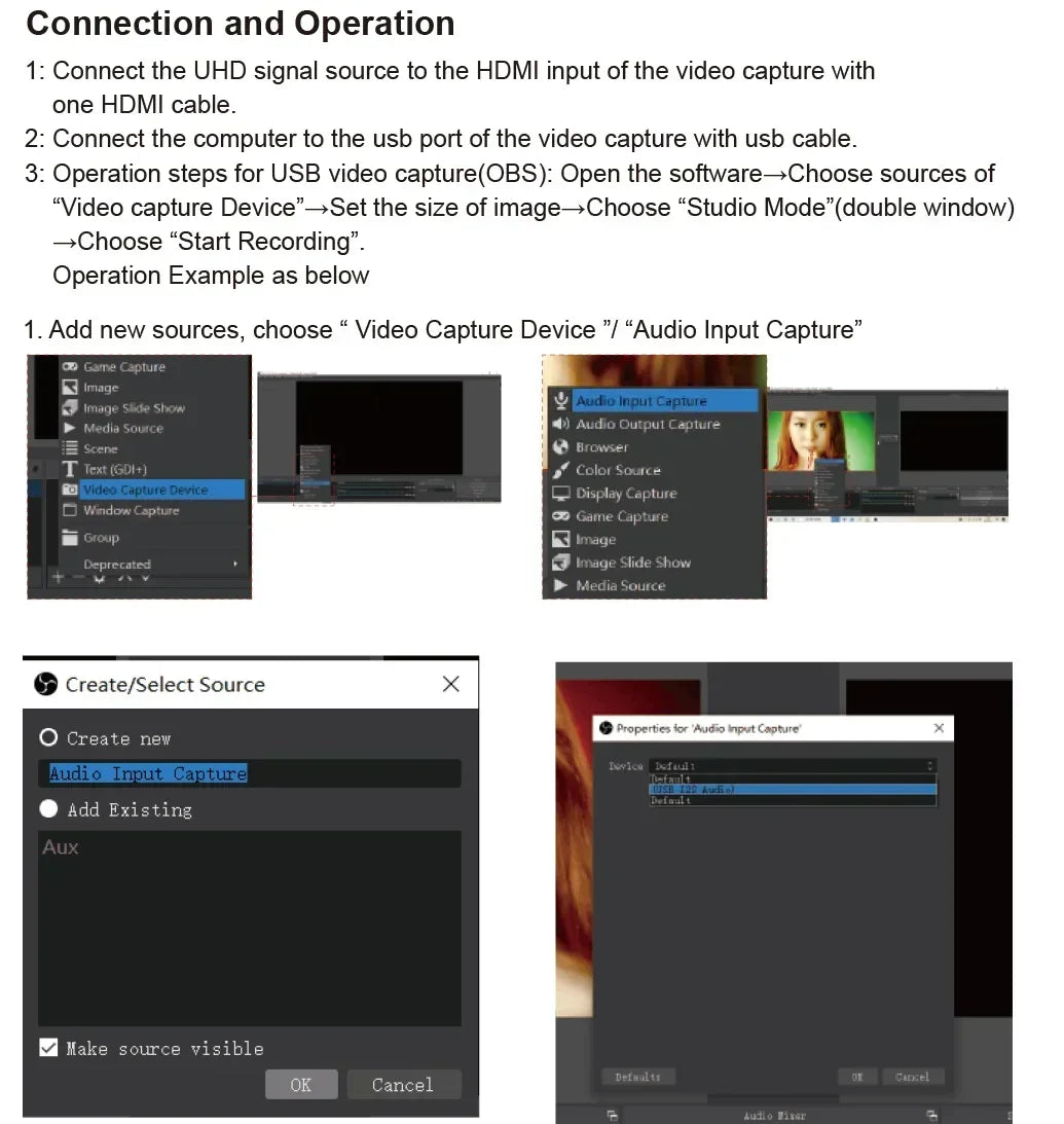 4K Type C USB 3.0/2.0 Video Capture Card 1080P 60fps HDMI to Type-C MS2130 Grabber Record for Switch Xbox PS4/5 Live Broadcast