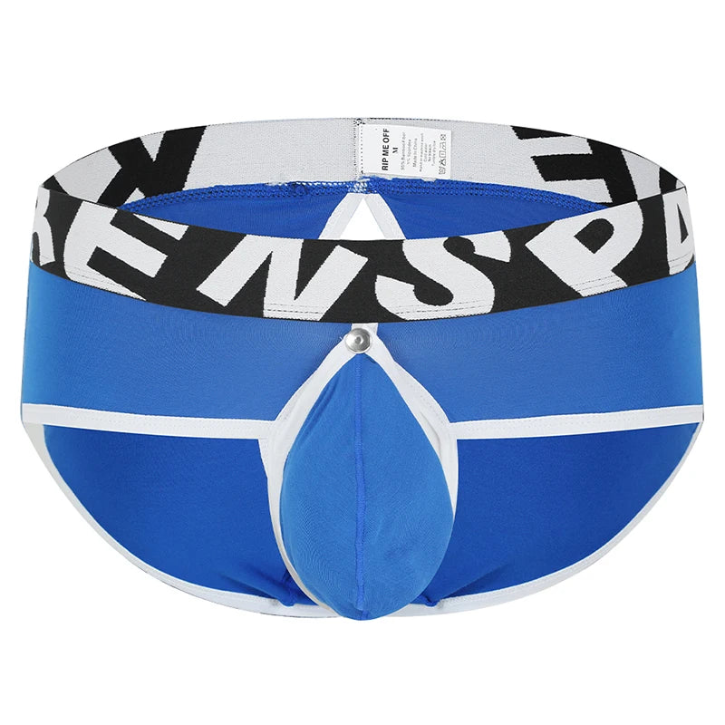 Men Underwear Open Front Back Boxers Breathable Solid Low Waist Underpants Soft and Comfortable Homme Shorts