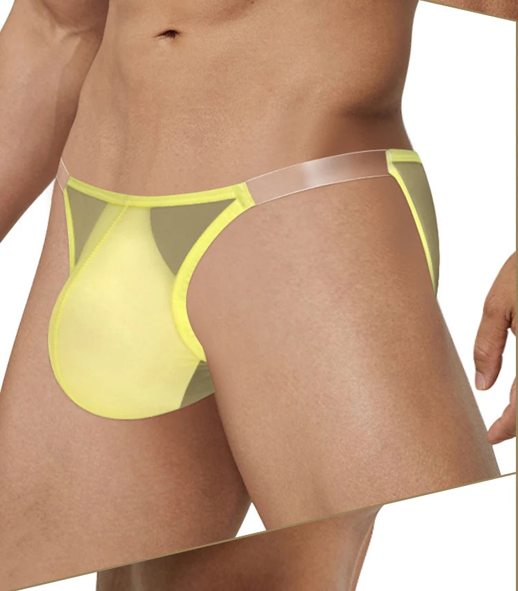 CMENIN Sexy Underwear for Men Transparent Mesh Slip Bikini Men&