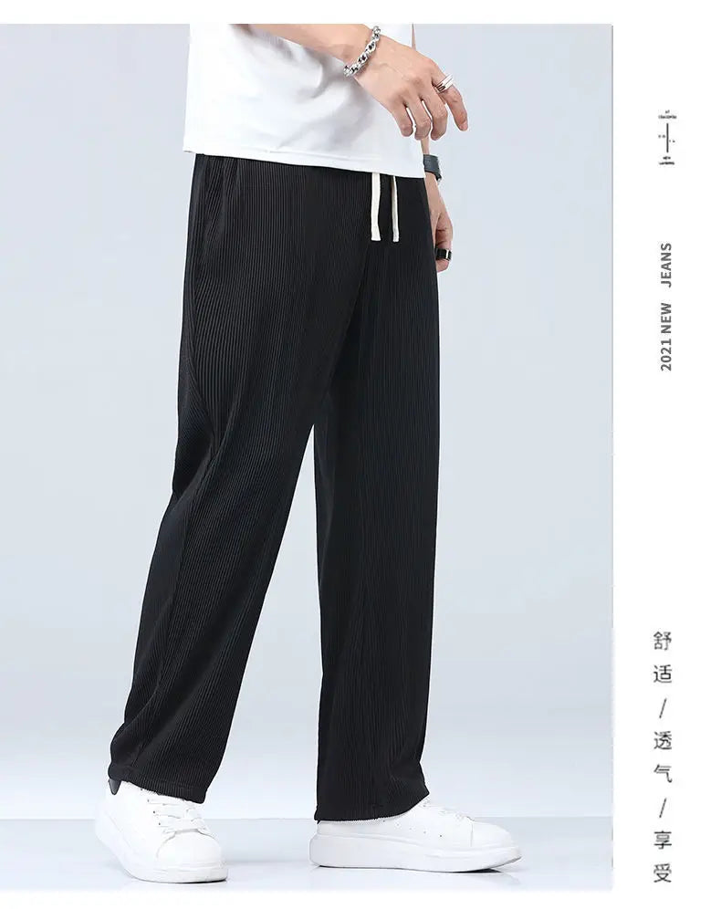Summer Straight Pants Men&