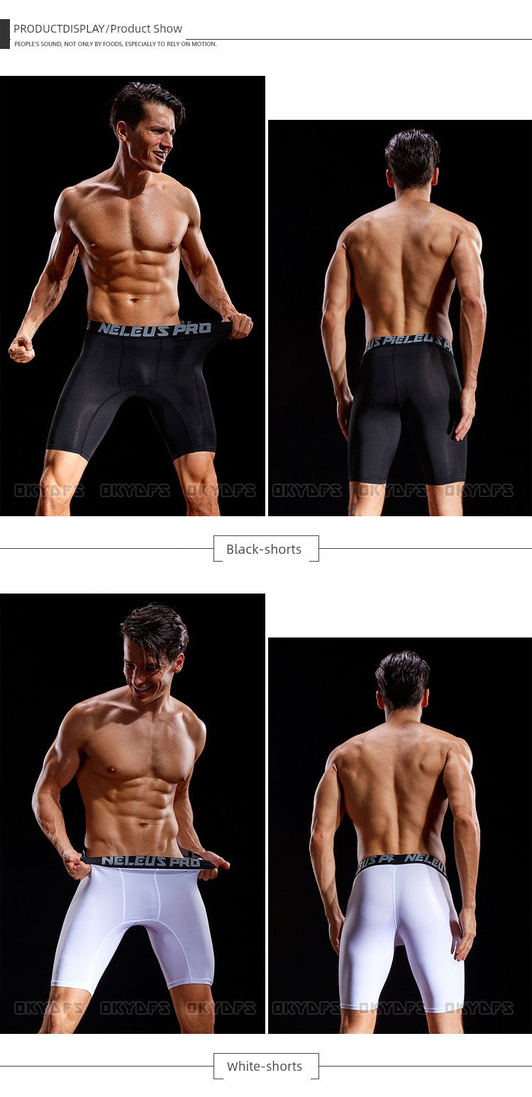 American Sports Tight Half Length Shorts Men&