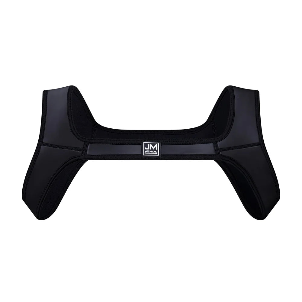 Neoprene Mens Body Chest Harness Lingerie Sexy Shoulder Bondage Straps Gay Clubwear Male Protective Gear Support Sexy Tank Top