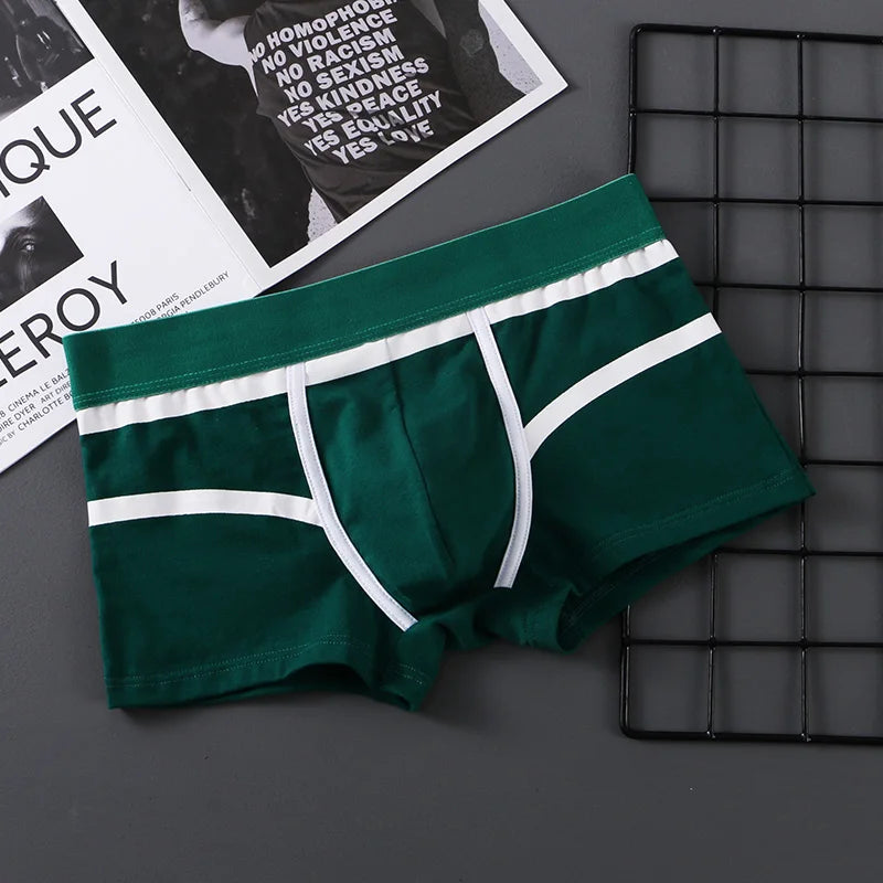 Men Panties Cotton Boxer Shorts Mens Boxers Breathable U Convex Male Underpants