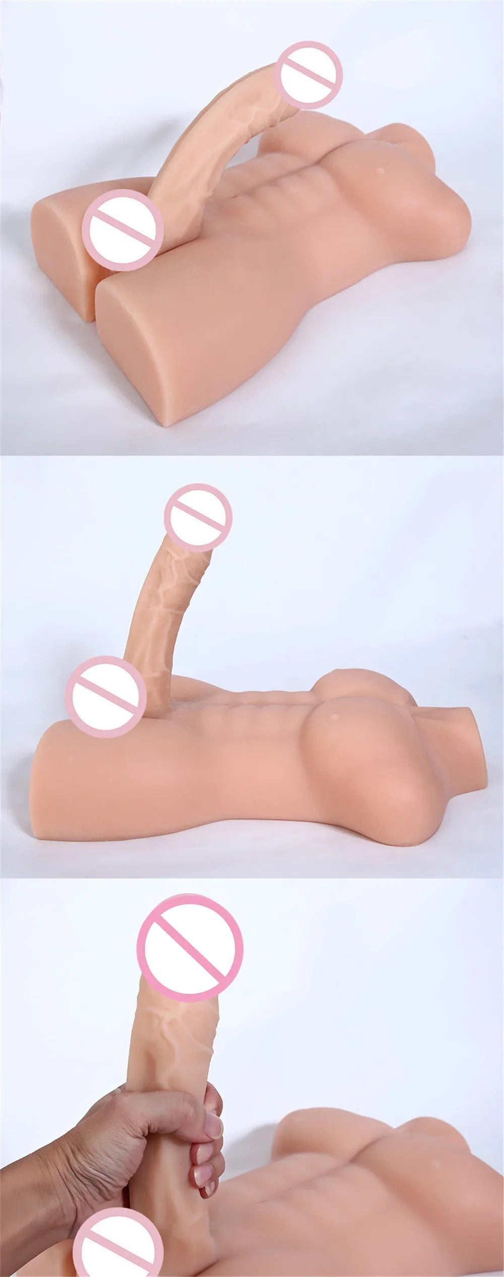 Realistic Male Torso for Women Men Gay Adult Masturbation Supplies Muscle Man Big Penis Sex Doll Toy Anal Dildo Buttplug Sexshop