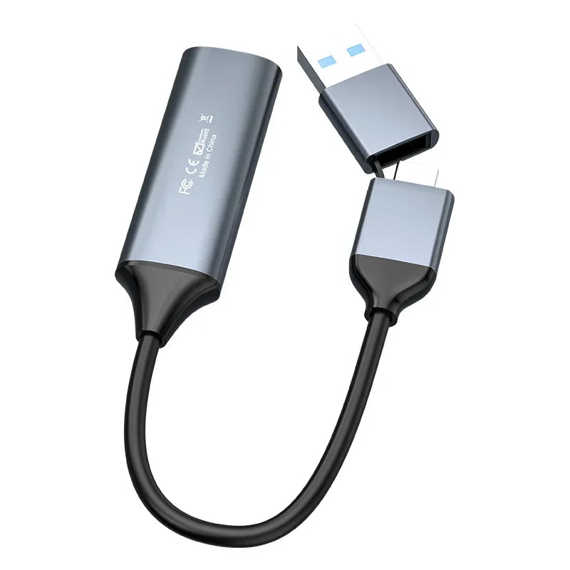 4K Type C USB 3.0/2.0 Video Capture Card 1080P 60fps HDMI to Type-C MS2130 Grabber Record for Switch Xbox PS4/5 Live Broadcast