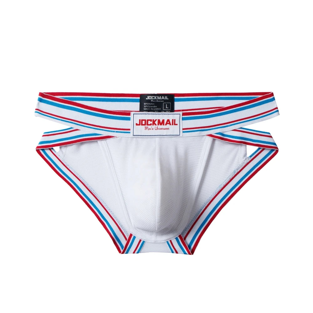 Sexy Underwear Men Briefs Low Waist Mesh Nylon Man&