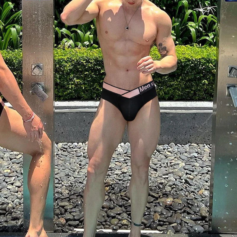 Sexy Male Modal Underwear Men Briefs U Convex Gay Men&