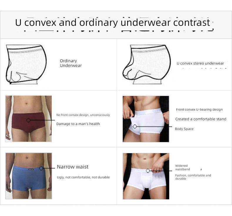 Acefit Pouch Summer Sweat Absorbing Mid Waist Men Underwear