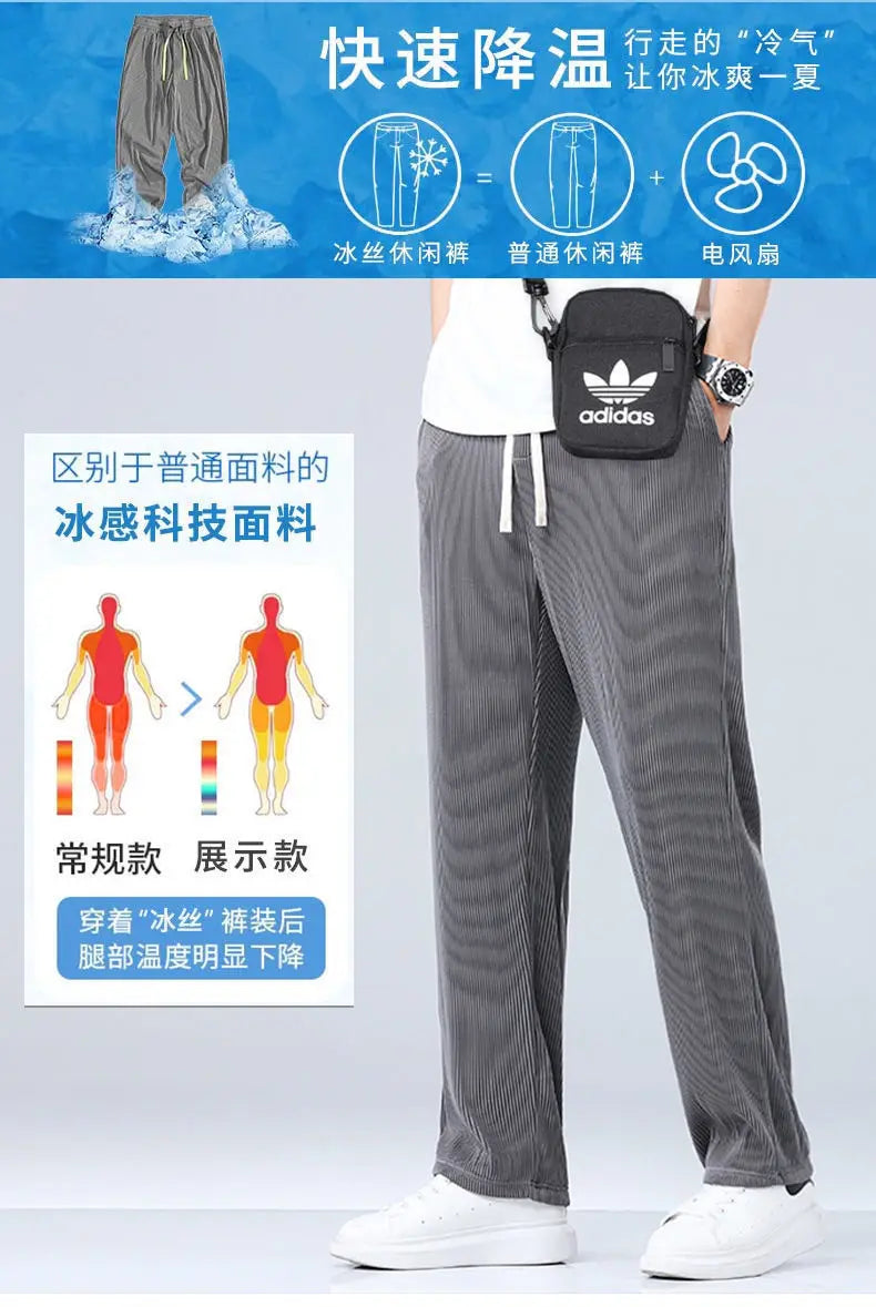 Summer Straight Pants Men&