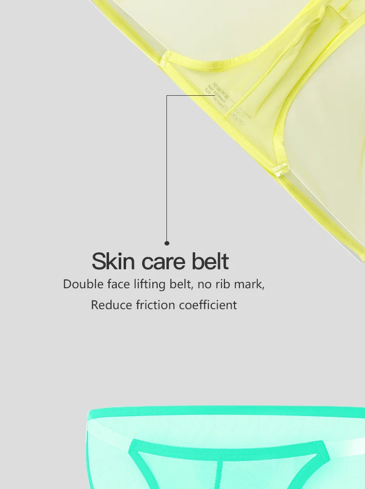 CMENIN Sexy Underwear for Men Transparent Mesh Slip Bikini Men&