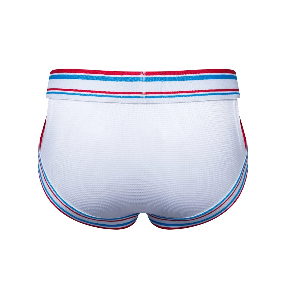 Sexy Underwear Men Briefs Low Waist Mesh Nylon Man&