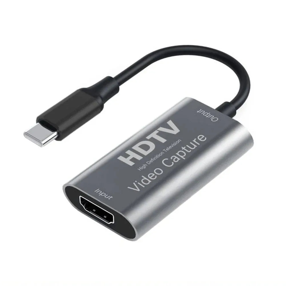 HDMI-compatible 4K USB 3.0 Video Capture Card HDMI to USB/Type-C Game Grabber Record for Switch Xbox PS4/5 Live Broadcast