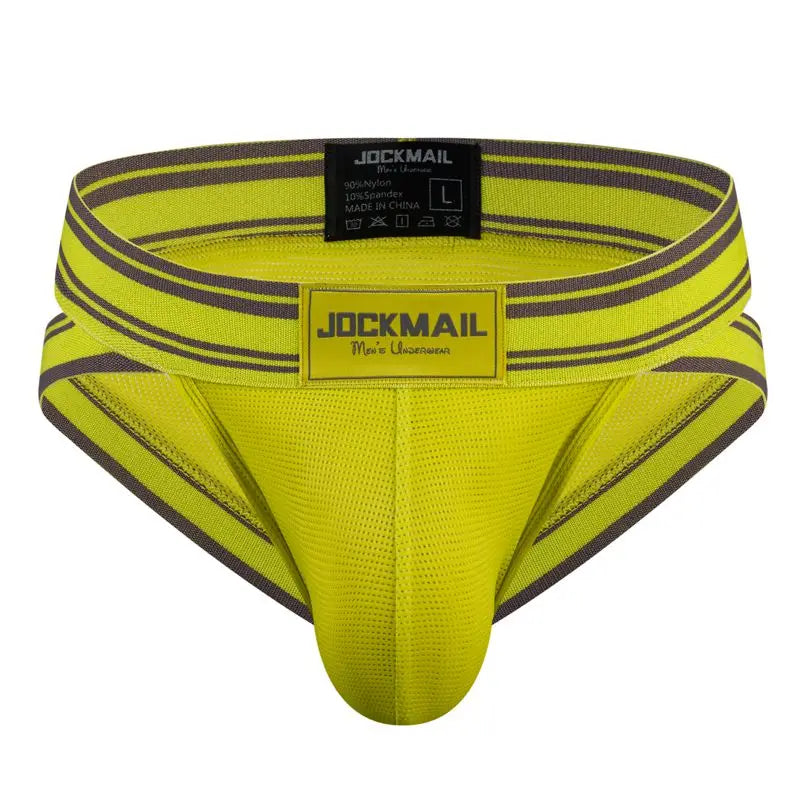 Sexy Underwear Men Briefs Low Waist Mesh Nylon Man&