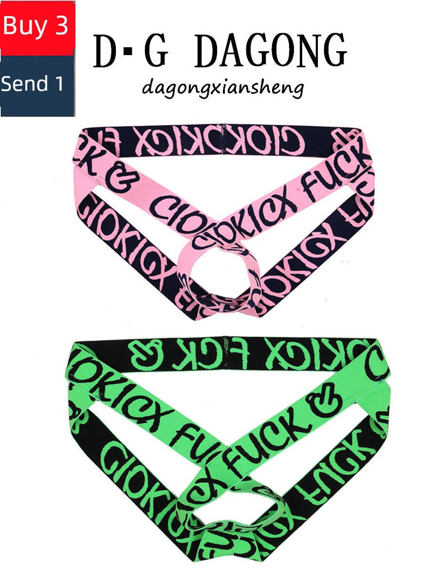 European and American-Style Large Hanging Ring Hollow Men&