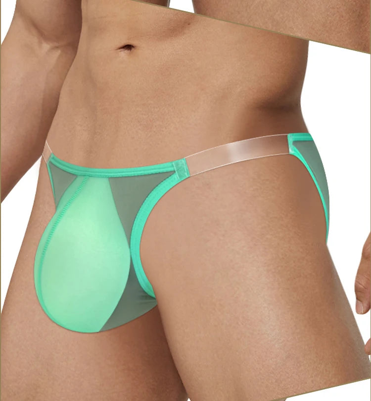 CMENIN Sexy Underwear for Men Transparent Mesh Slip Bikini Men&