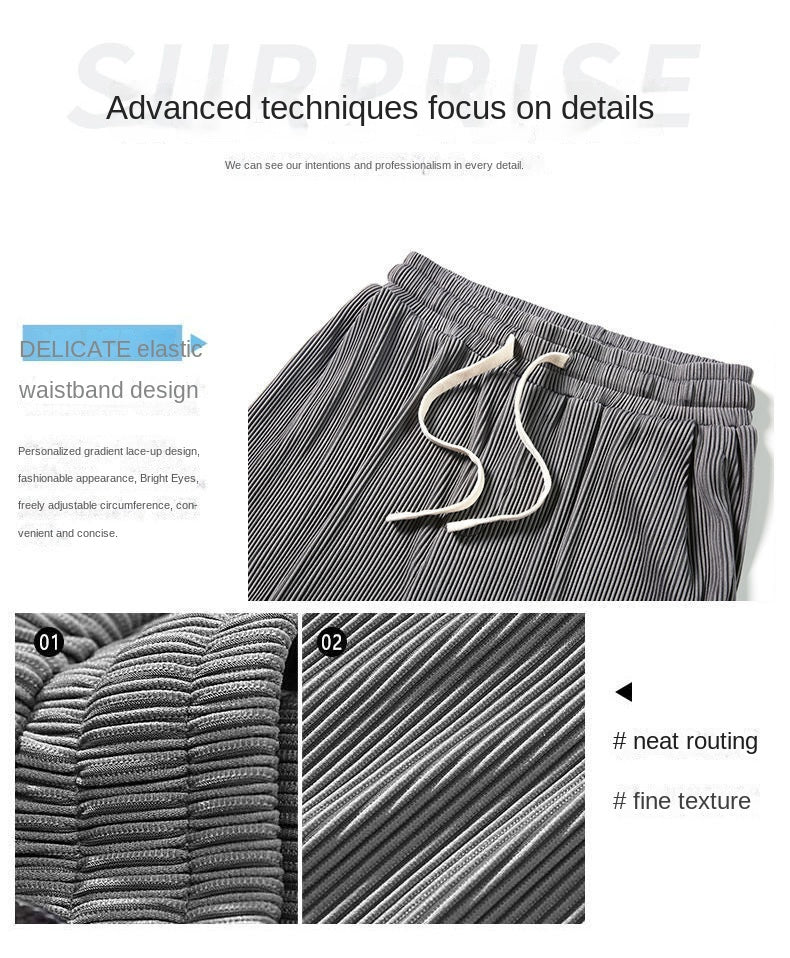 Summer Straight Pants Men&