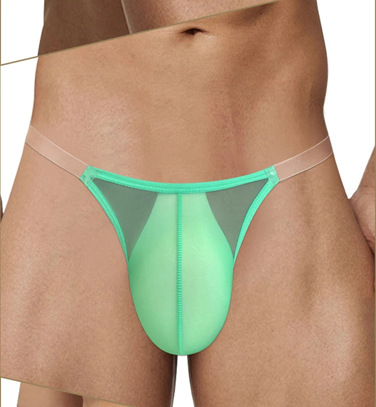 CMENIN Sexy Underwear for Men Transparent Mesh Slip Bikini Men&