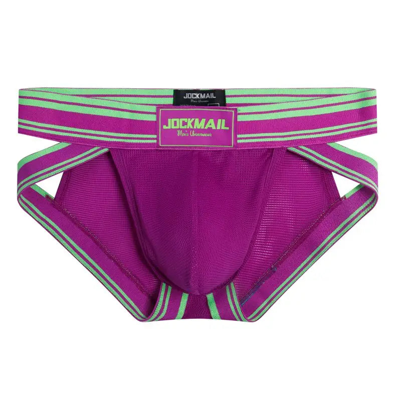 Sexy Underwear Men Briefs Low Waist Mesh Nylon Man&