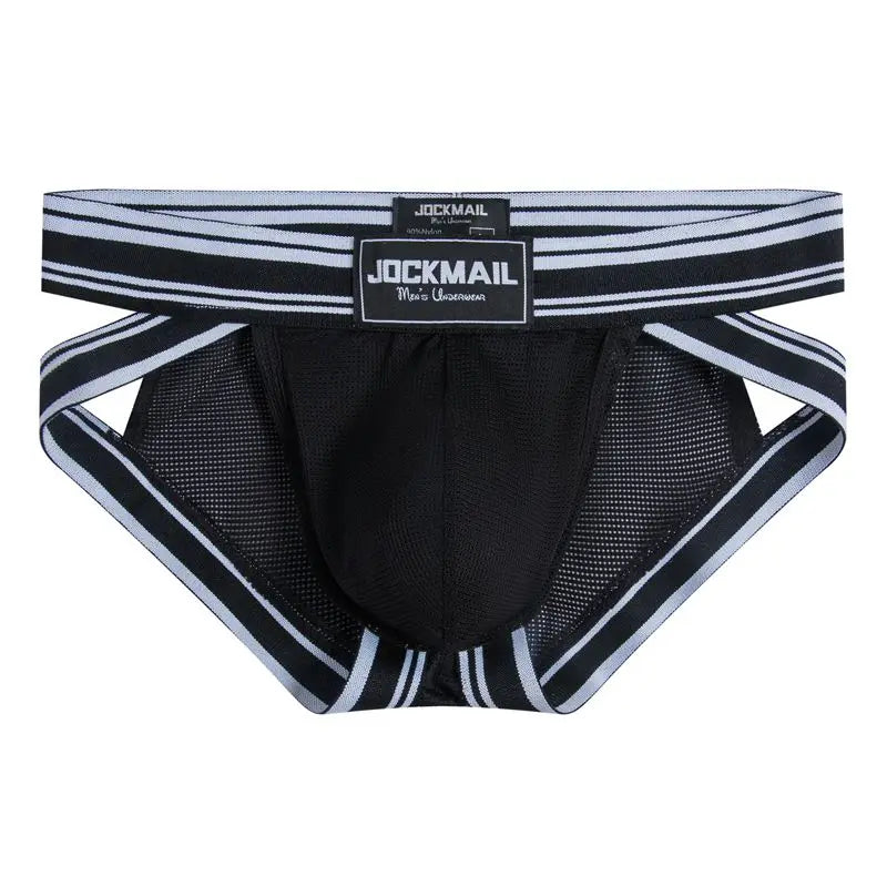 Sexy Underwear Men Briefs Low Waist Mesh Nylon Man&