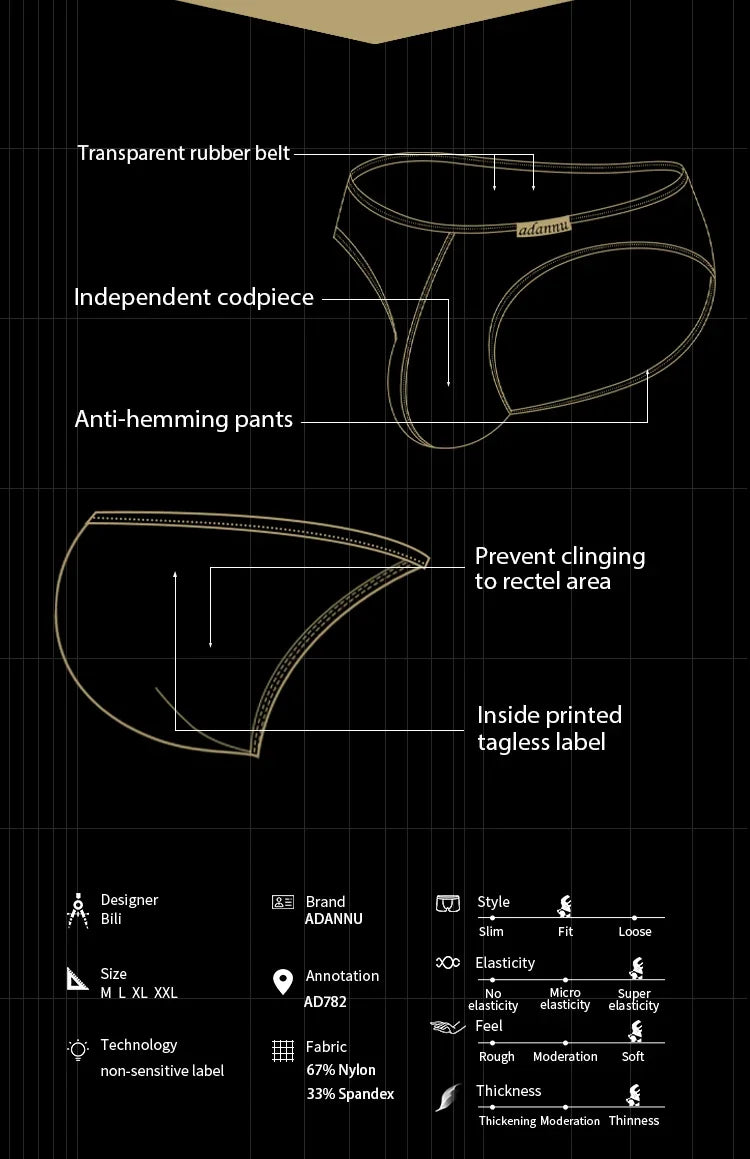 CMENIN Low Rise Men&