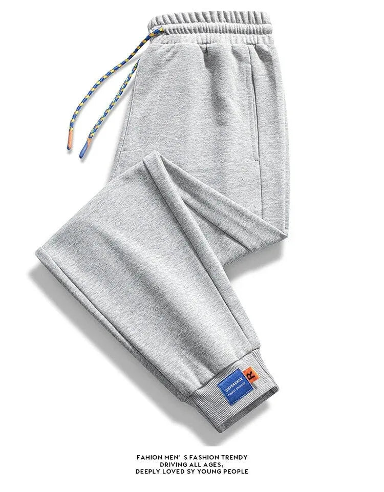 2024 Autumn And Winter Multi-Color Large Size Pure Color Simple Korean Pants Casual Trendy Hundred Cotton Long Pants 6xl