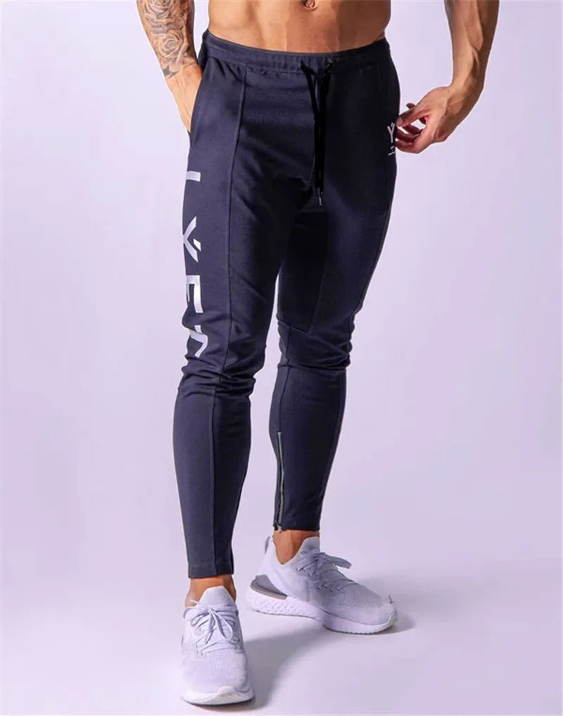 LYFT New Jogging Pants Men Sport Sweatpants Running Pants Men Joggers Cotton Trackpants Slim Fit Pants Bodybuilding Trousers