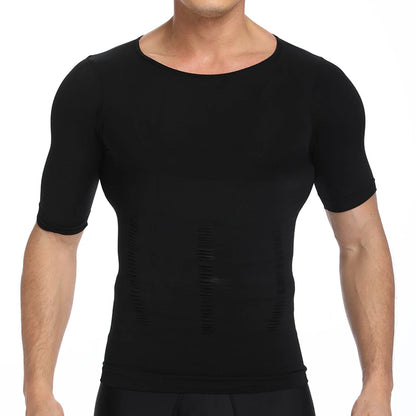 Men Body Shaper Slimming T Shirt Compression Shirts Gynecomastia Undershirt Waist Trainer Muscle Tank Tops Weight Loss Shapewear