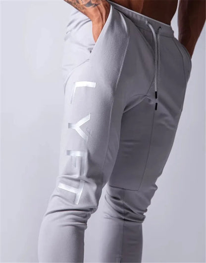 LYFT New Jogging Pants Men Sport Sweatpants Running Pants Men Joggers Cotton Trackpants Slim Fit Pants Bodybuilding Trousers