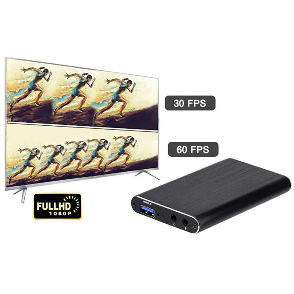 4K HDMI-Compatible USB 3.0 Video Capture Card 1080P 60fps HD Video Recorder Grabber For OBS Capturing Game Card Live