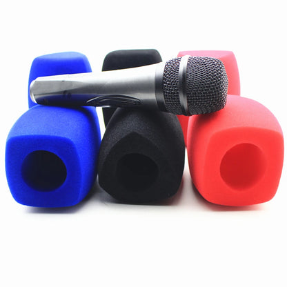 1 Piece Customize Logo on Flocked Foam Windscreen Sponge Mic Foam Cover Windshields for Broadcast TV Radio Interview