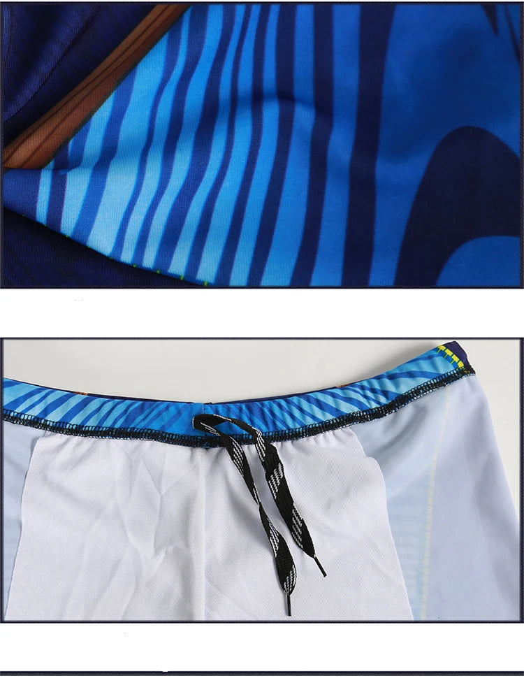 Boys Swim Trunks Waterproof Quick Dry Bathing Suit Man Diving Long Swimsuit Boxer Briefs Gay Beach Shorts Wear