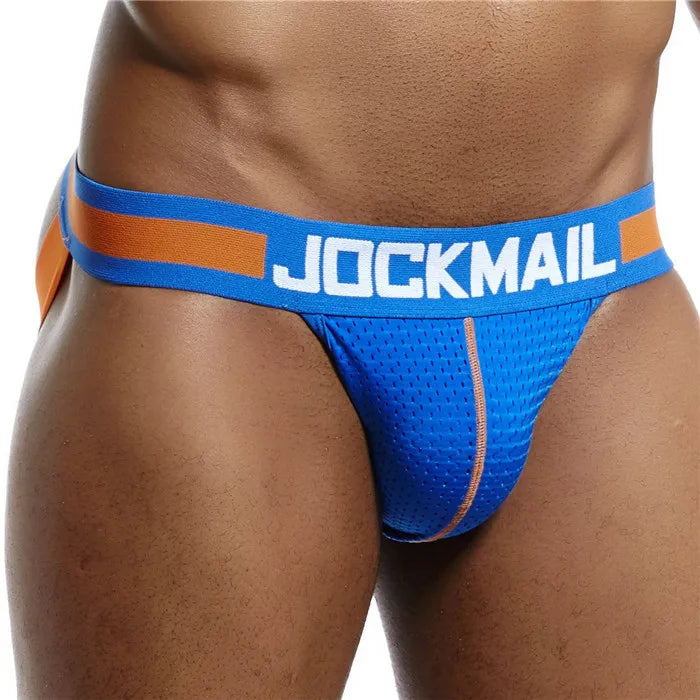 Homens Men Transparent Jockstrap Thongs