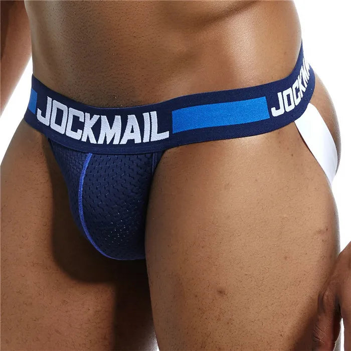 Homens Men Transparent Jockstrap Thongs