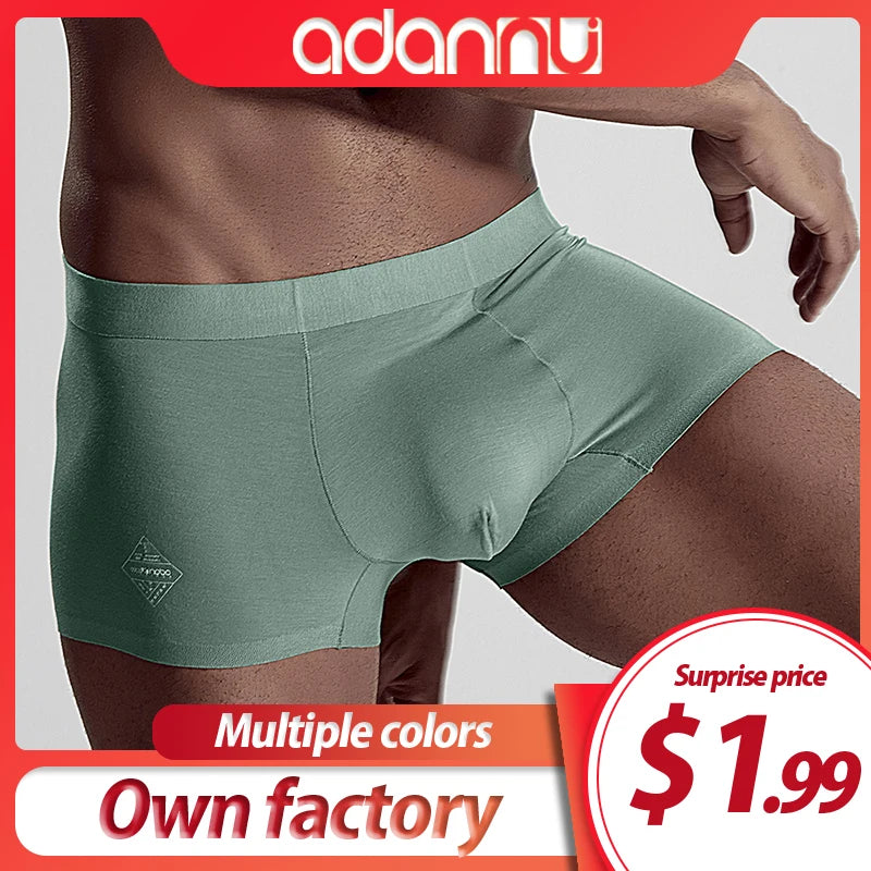 ADANNU Brand Men Boxers Male Underwear Modal Breathable Comfortable Underpants Men Boxers Shorts Cueca Masculina Calzoncillo