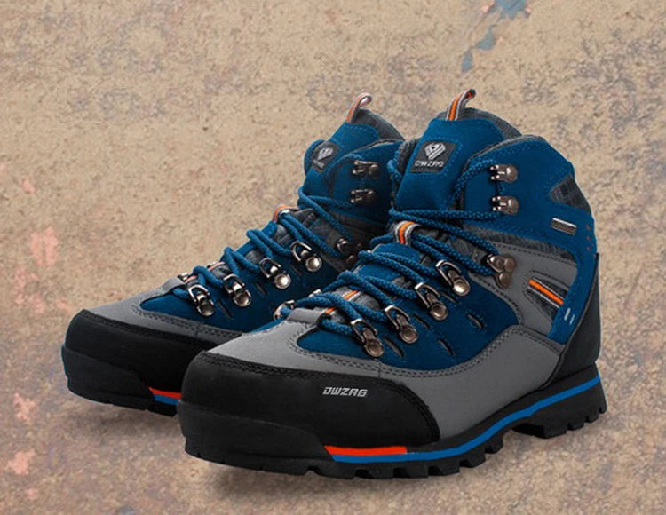 Men Hiking Shoes Waterproof Leather Shoes Climbing &amp; Fishing Shoes New Outdoor Shoes Men High Top Winter Boots Trekking Sneaker