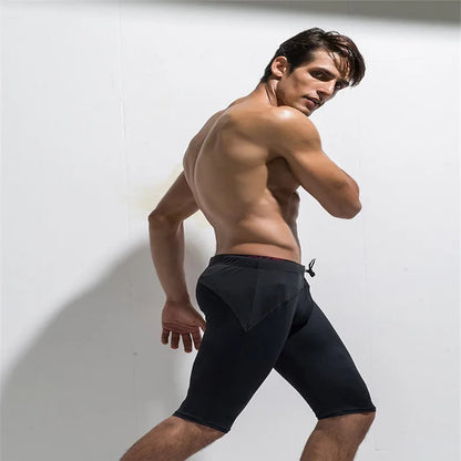 Summer New Fashion Sports Fitness Pants Men Mesh Breathable Quick Dry Playing Sports Tight Shorts Thin Straight Beach Shorts
