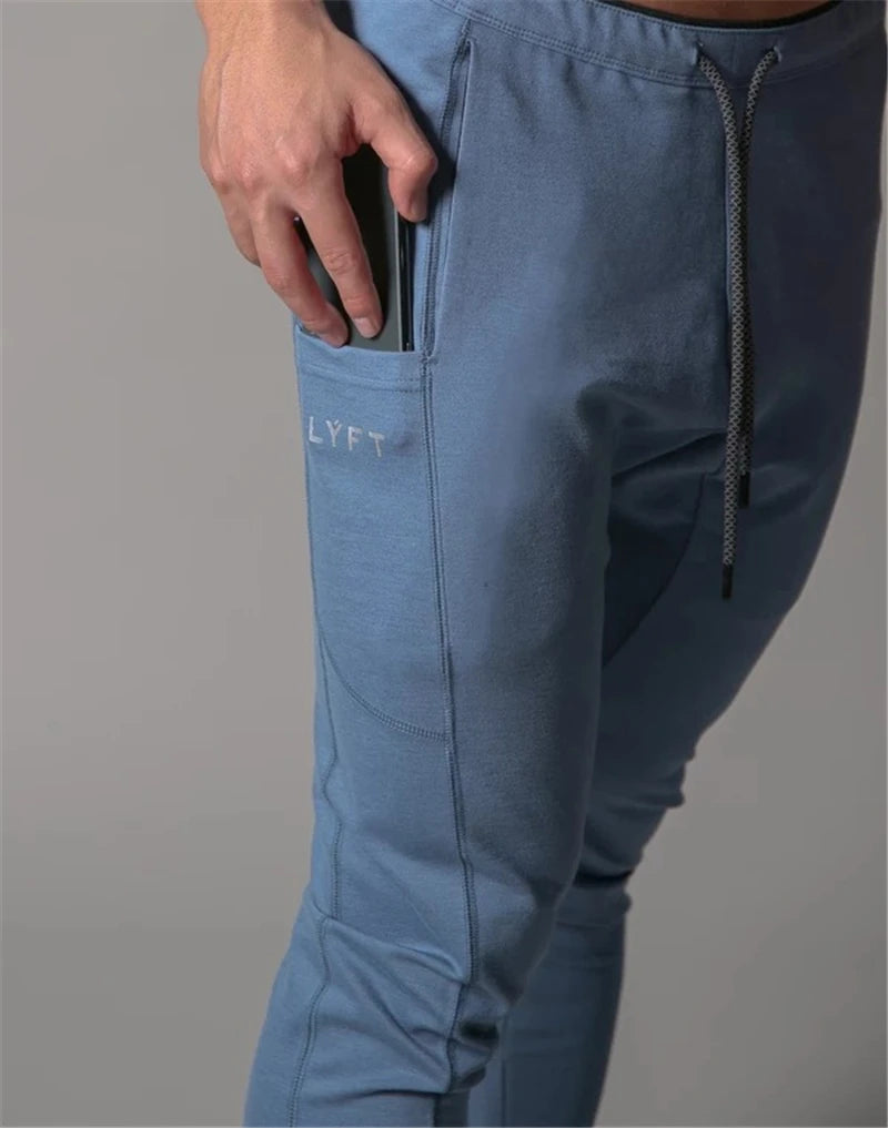 LYFT New Jogging Pants Men Sport Sweatpants Running Pants Men Joggers Cotton Trackpants Slim Fit Pants Bodybuilding Trousers