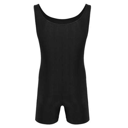 Men's Gymnastics Leotard Swimsuit Sports Body Swim Bodysuit Bodystocking Swimwear Swimming Bathing Suit Unitard Under Clothes