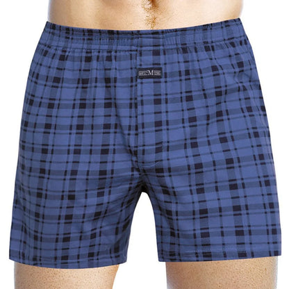 Boxershorts Men Casual Loose Plaid Wide Leg Cotton Boxer Short Home Underwear Sexy Underpants Sleep Bottoms Intimate Panties