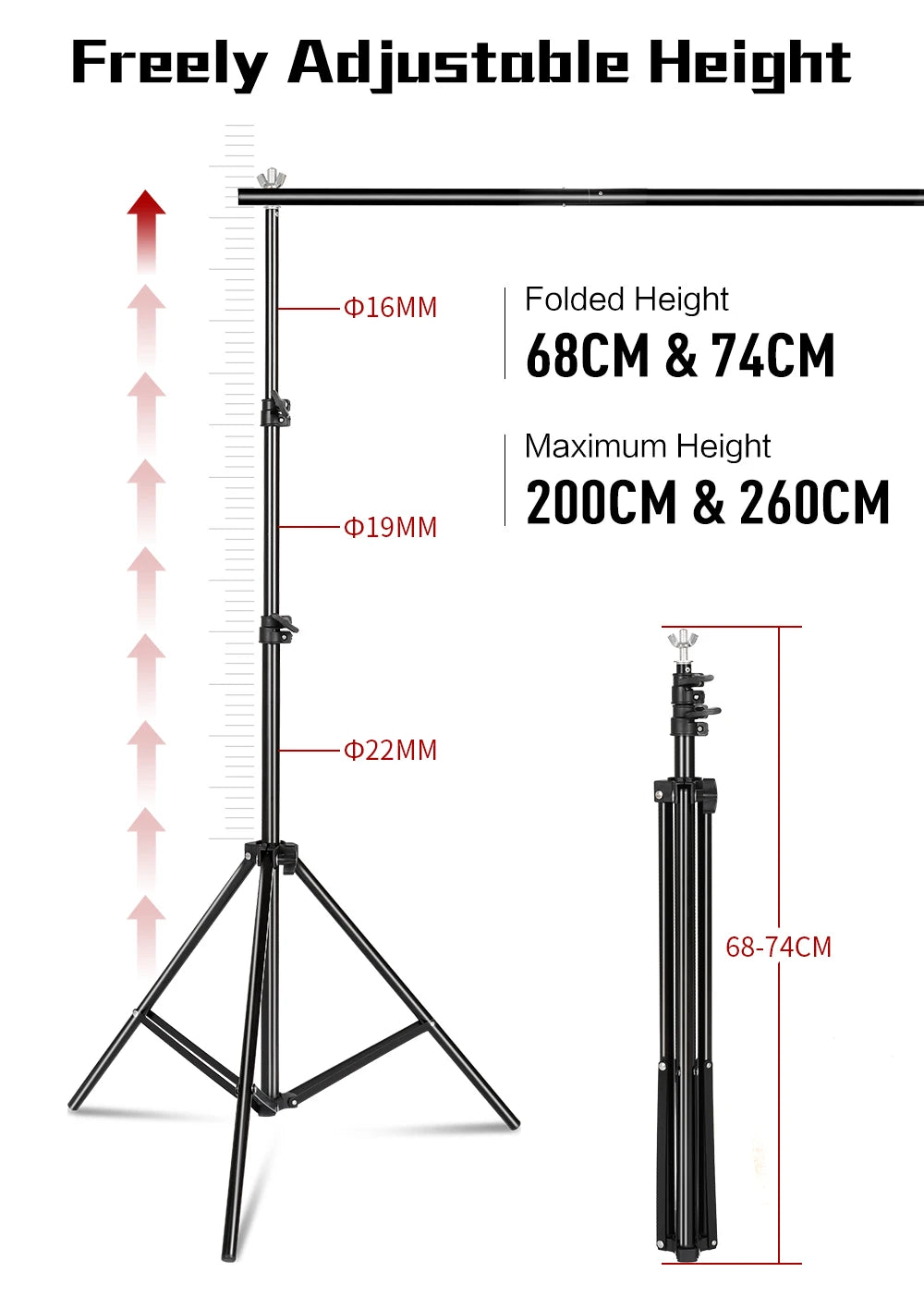 Photography Background Frame Support Softbox Lighting Kit Photo Studio Equipment Accessories With 3Pcs Backdrop And Tripod Stand