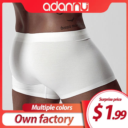 ADANNU Brand Men Boxers Male Underwear Modal Breathable Comfortable Underpants Men Boxers Shorts Cueca Masculina Calzoncillo