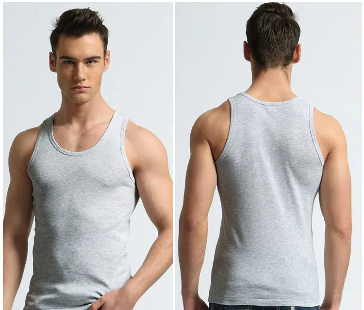 TFETTER Men's Underwear Cotton Tank Top Men High Quality Bodybuilding Singlet Sleeveless Slim Fit Vest Men Tank Tops