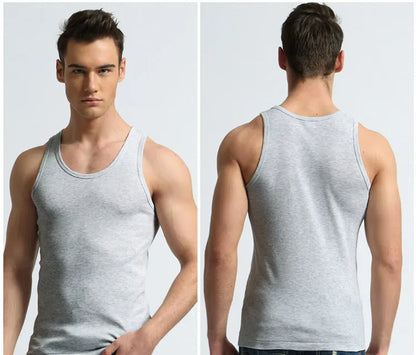 TFETTER Men's Underwear Cotton Tank Top Men High Quality Bodybuilding Singlet Sleeveless Slim Fit Vest Men Tank Tops