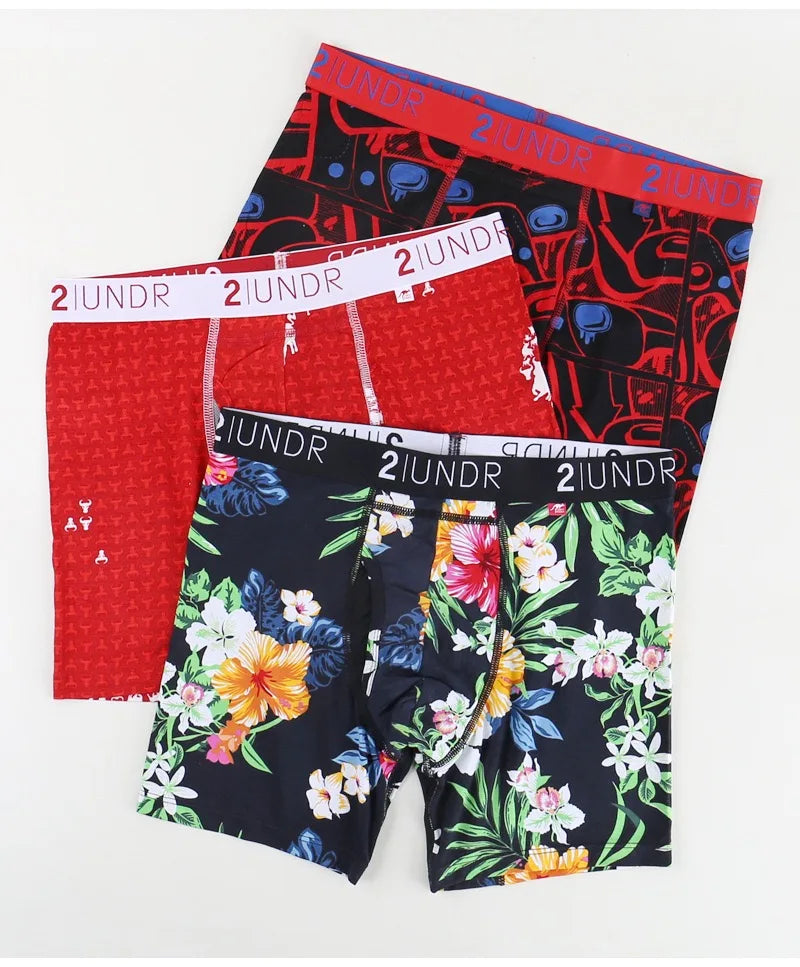 New! 2UNDR Men's Joey Pouch SWING SHIFT - 6" Boxer Modal Fabric Prints Collection ~ WITHOUT BOX