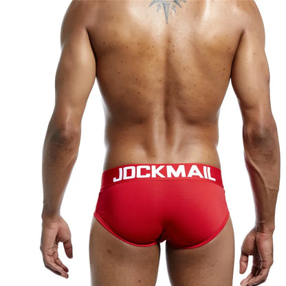 JOCKMAIL Men's Mesh Cotton Design Breathable Briefs