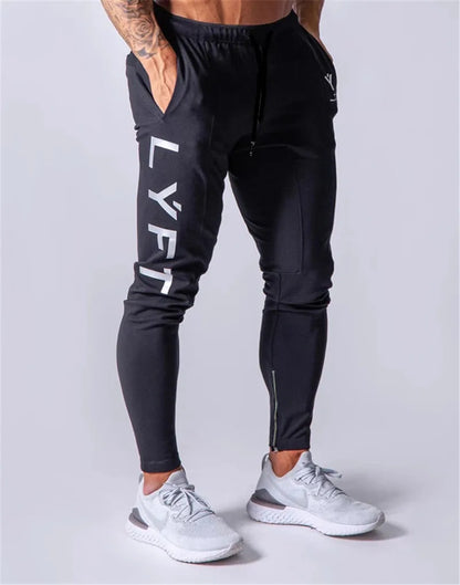 LYFT New Jogging Pants Men Sport Sweatpants Running Pants Men Joggers Cotton Trackpants Slim Fit Pants Bodybuilding Trousers