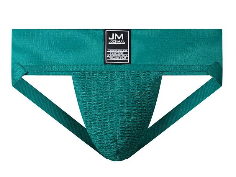 JOCKMAIL Men's, Young Men Gym Workout Jockstrap with 3" Waistband, Athletic Supporter w/ Stretch Mesh Pouch